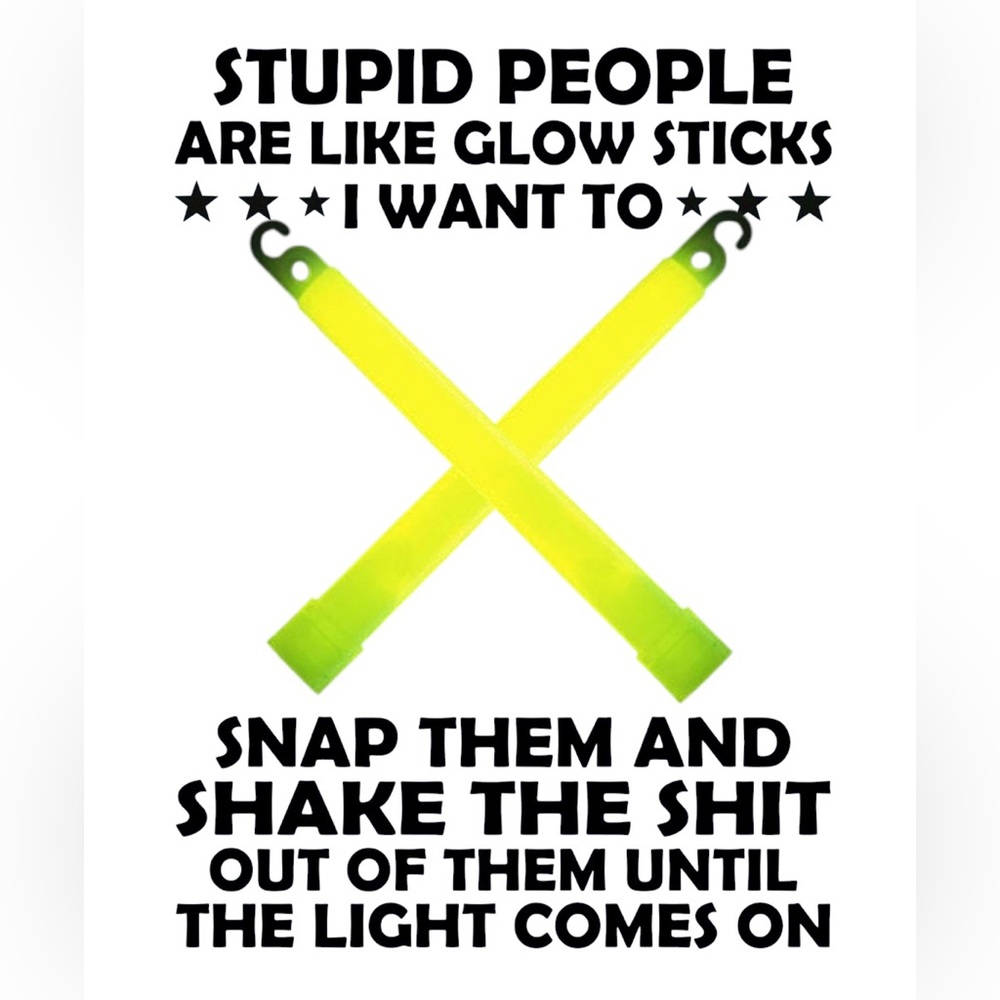 Kitchen decor towel with Funny Glow Stick Quote